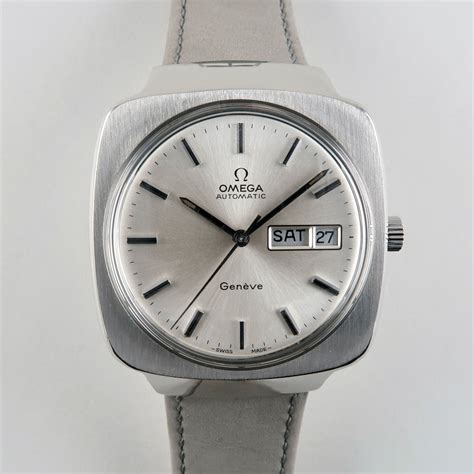 VINTAGE OMEGA GENEVE DAY DATE AUTOMATIC REF .